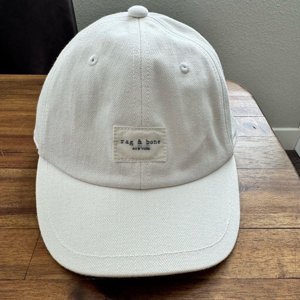 Rag&bone Addison baseball cap in white never worn